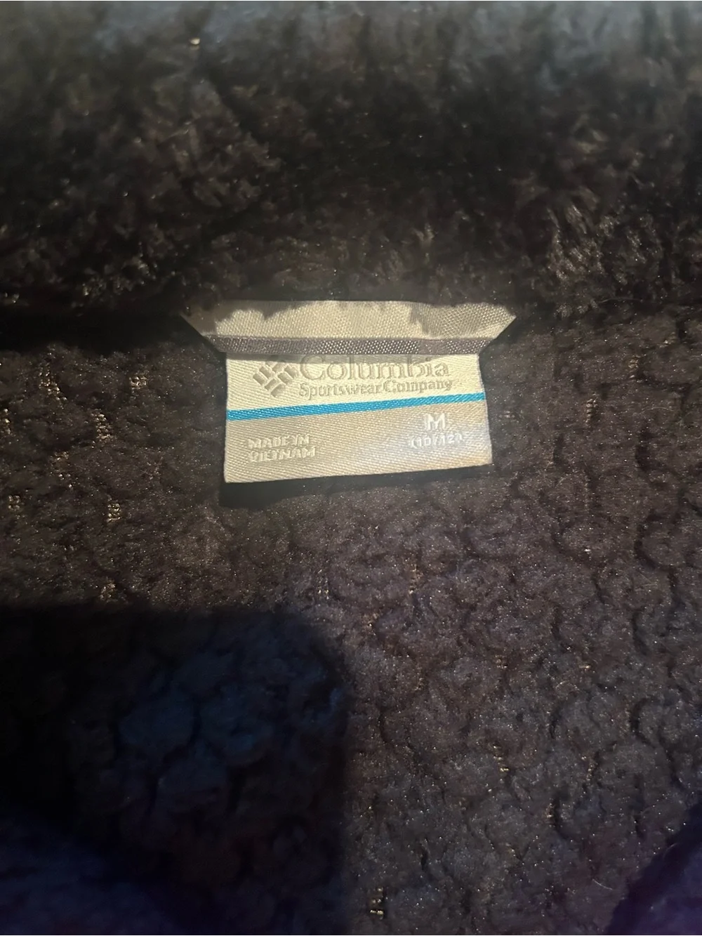 Columbia Black Fleece Jacket with Pink Zipper